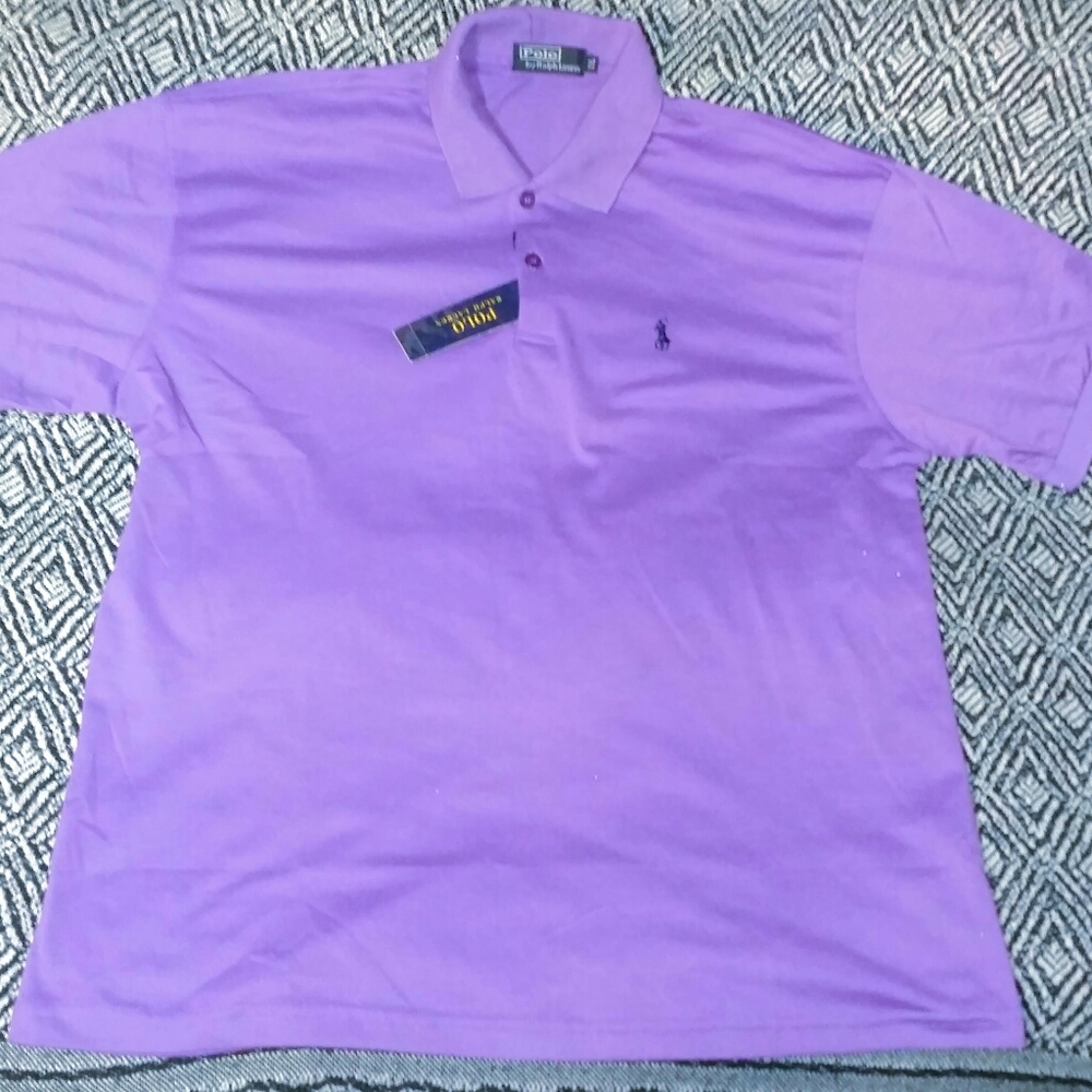 Polo Ralph Lauren XL Purple Men's Polo Shirt - NWT